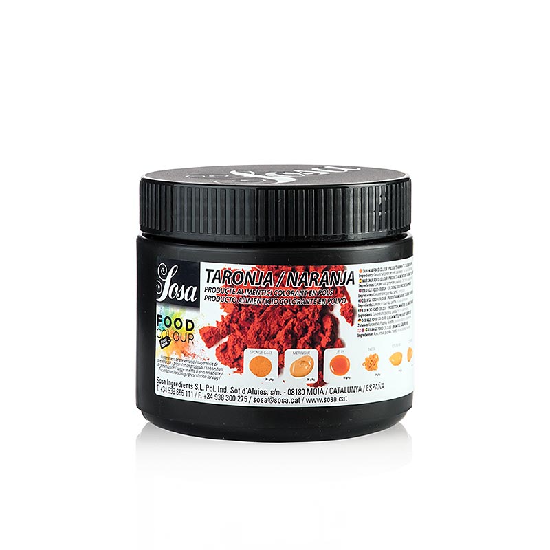 Sosa Natuurlijke kleurstof, poeder, oranje, vet- en wateroplosbaar (37898), 300 g