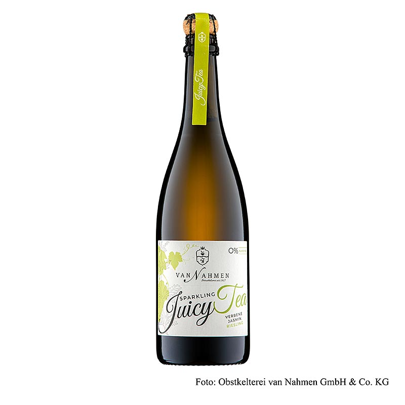 van Nahmen - Sparkling Juicy Tea - Verbena - Jasmijnthee - Riesling, BIO, 750 ml