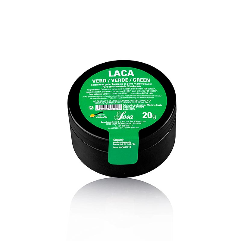 Sosa kleurstof, poeder, groen, vetoplosbaar, 20 g