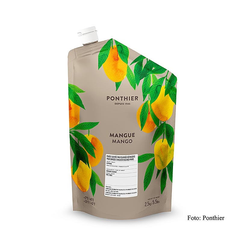 Ponthier mangopuree, met suiker, 2,5 kg, 2,5 kg