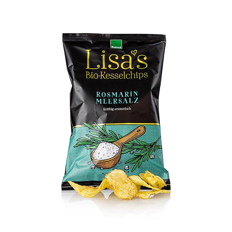 Lisa's aardappelchips, met rozemarijn & zeezout, BIO, 50 g