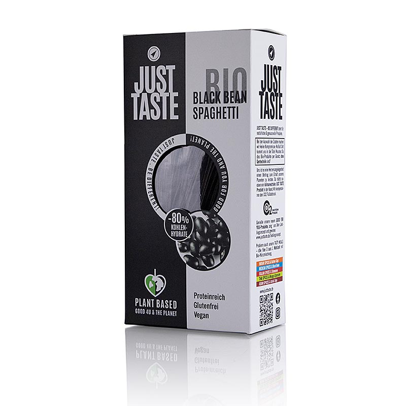 Just Taste Black Bean Spaghetti, glutenvrij, BIO, 250 g