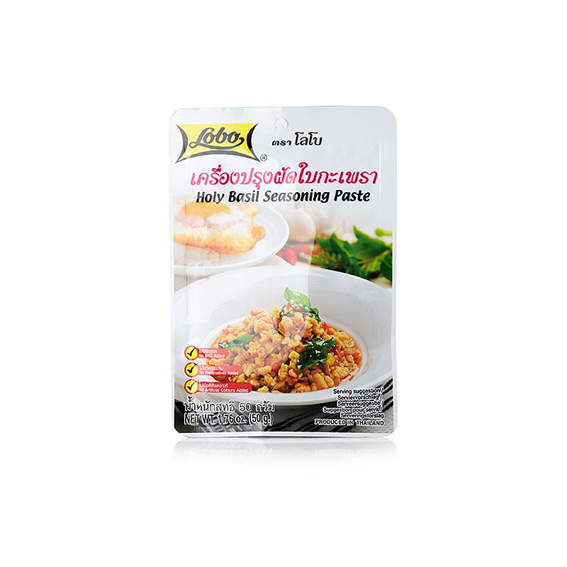 Holy Basil Seasoning Paste, kruidenpasta, Lobo, 50 g