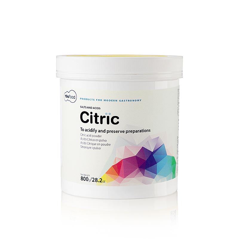 TÖUFOOD CITRÏC ACID, citroenzuur, 800 g