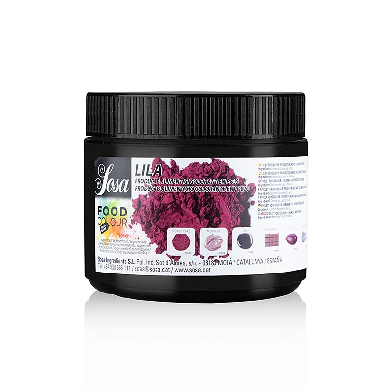 Sosa Voedingskleurstof Natuurlijk, Violet / Paars, Poeder, Vetoplosbaar, 200 g