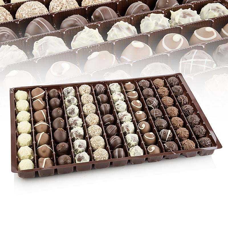 Pralines/truffels assortiment, 11 soorten, Dreimeister, 1 kg
