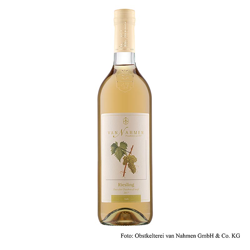 Riesling druivensap, 100% direct geperst sap, van Nahmen, BIO, 750 ml