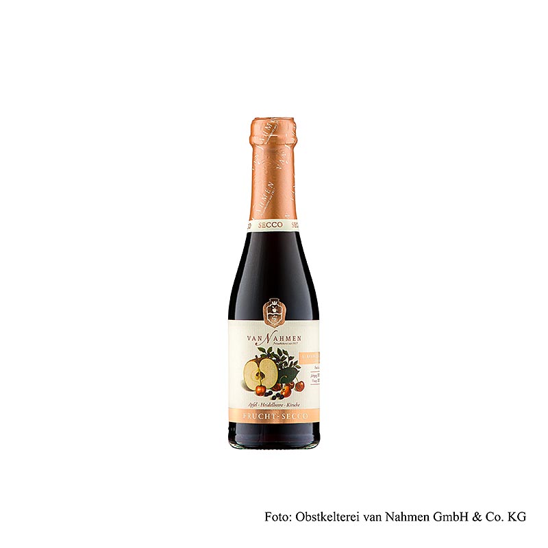 Van Nahmen appel-bosbes-kers fruitsecco, alcoholvrij, 200 ml