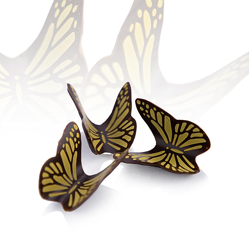 Chocoladeversiering "Butterfly" (vlinder), donker, Dobla (77568), 286 g, 120 stuks