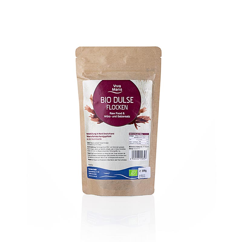 Dulse-algen, vlokken, Viva Maris, BIO, 100 g
