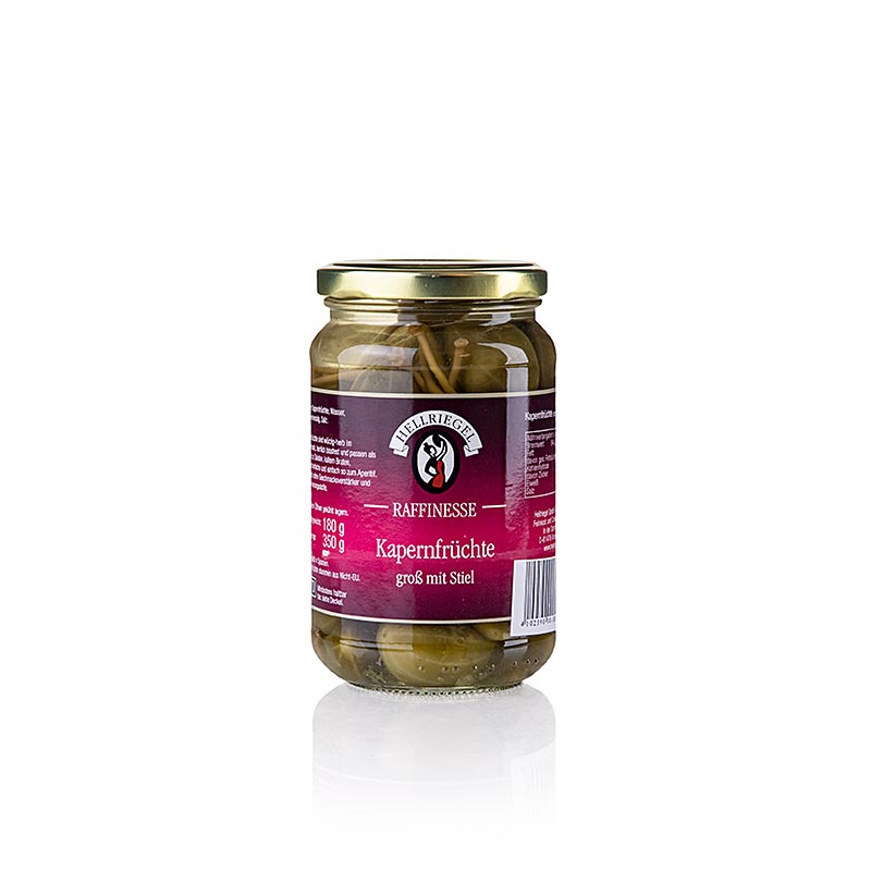 Kappertjes, groot met steel, Raffinesse, 350 g