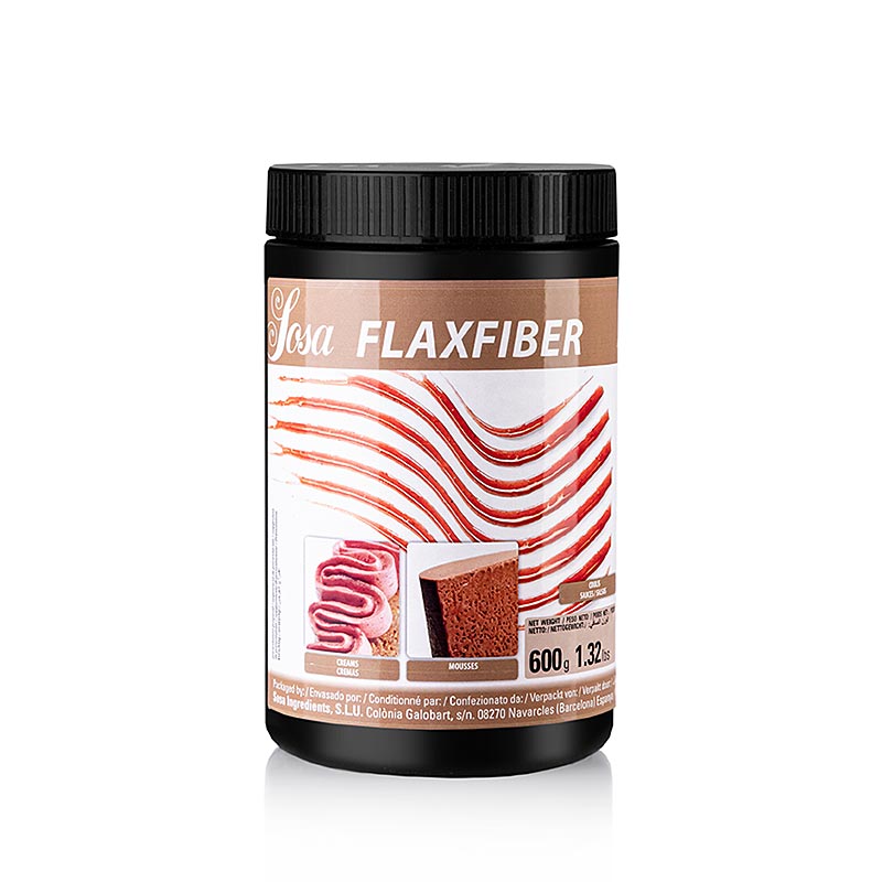 Sosa Flaxfiber (lijnzaad), verdikkingsmiddel (42151), 600 g