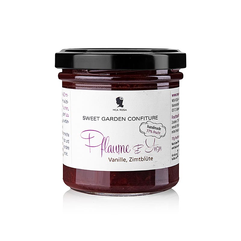 Sweet Garden Confiture - Pruimen- & Yuzu-fruitpasta, Mea Rosa, 180 g