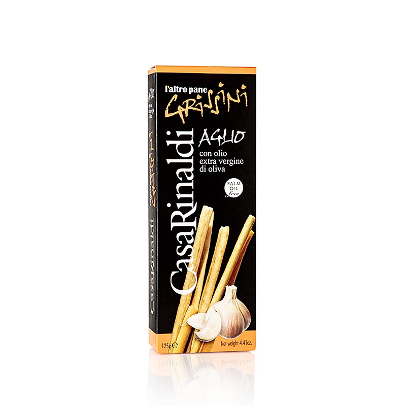 Grissini knabbelsnacks met knoflook, 125 g, Casa Rinaldi, 125 g