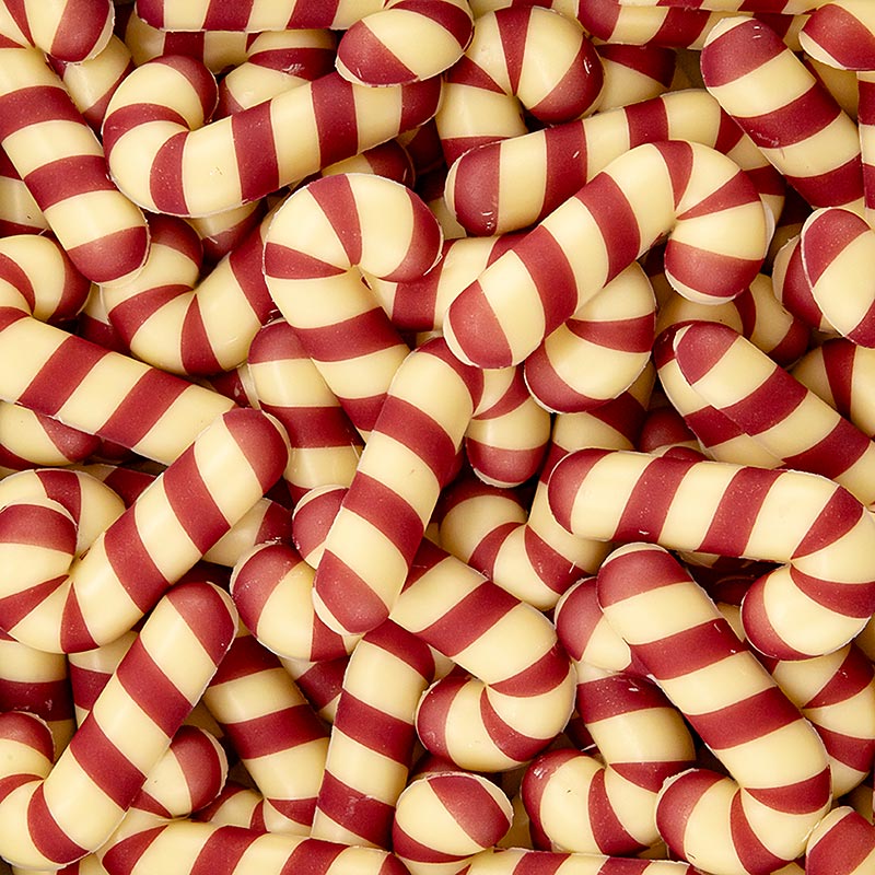 Chocoladeversiering "Candy Cane / Zuckerstange", 44x22 mm, Dobla (77629), 400 g, 120 stuks