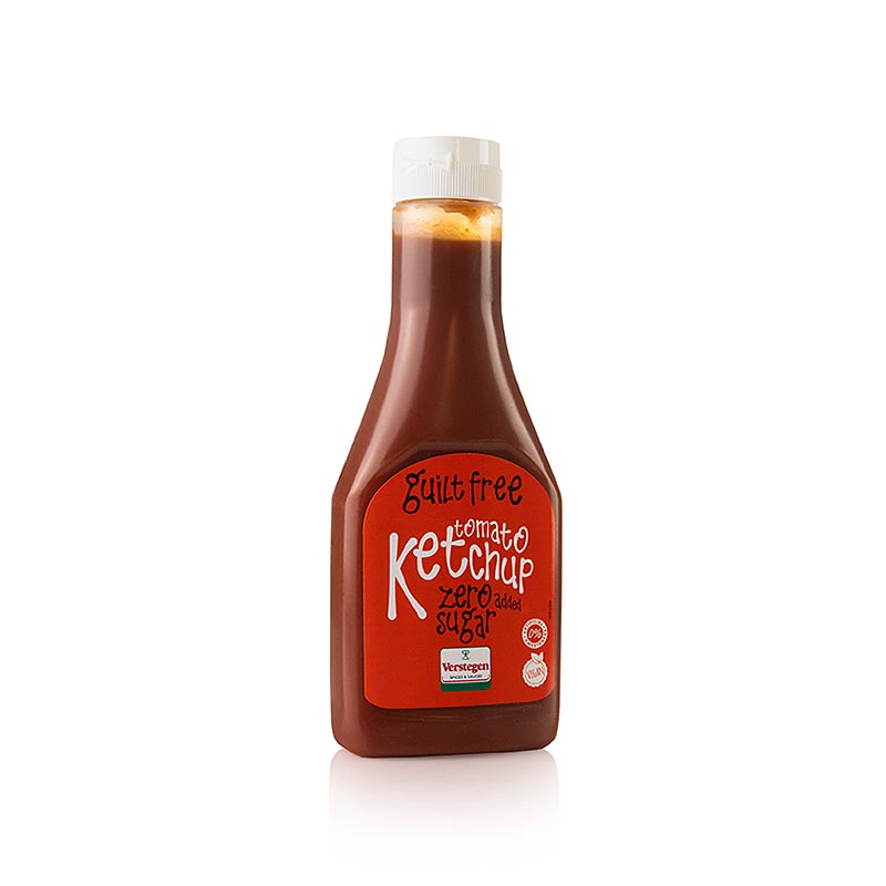 Guilt Free Tomato Ketchup Zero, ketchup zonder toegevoegde suikers, Verstegen, 285 ml