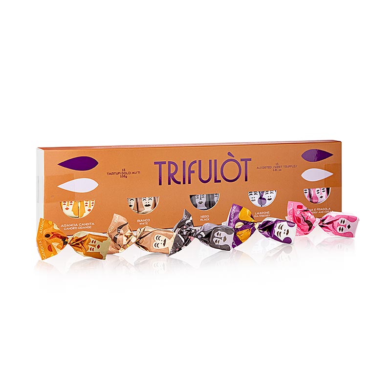 Tartuflanghe Mini-truffelbonbons "trifulòt", 5 soorten, 108 g