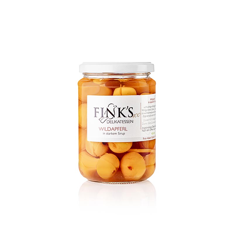 Wildapferl, in sterke siroop, Fink's Delikatessen (wilde appels), 375 g