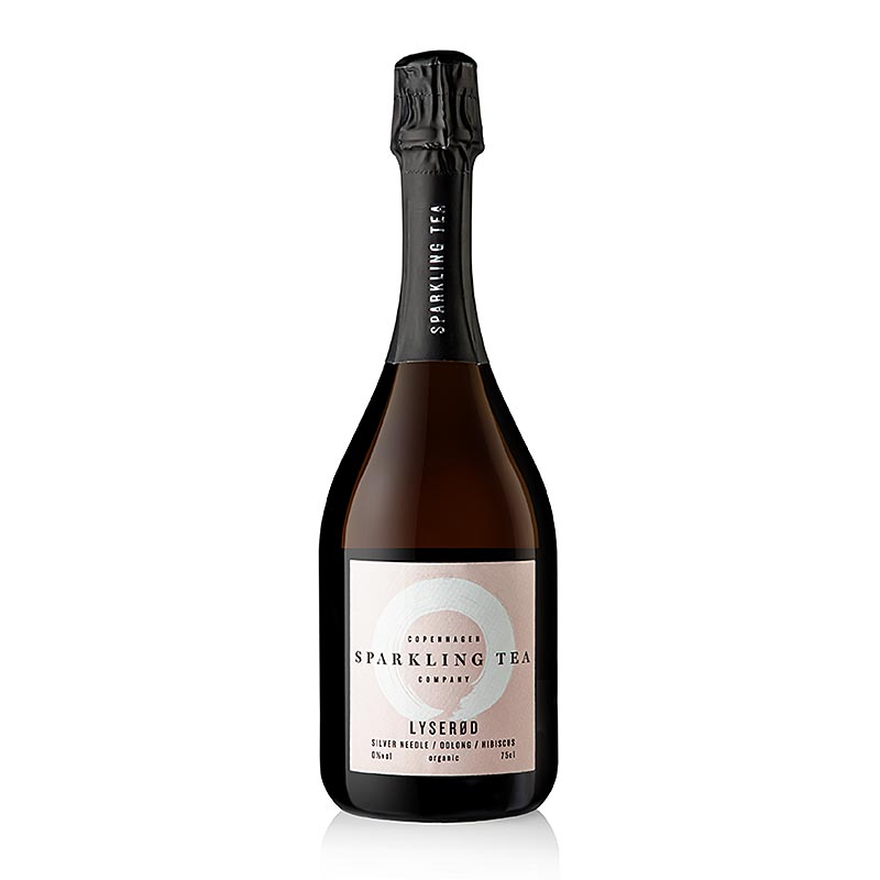 Copenhagen Sparkling LYSEROD witte thee, Oolong, Hibiscus alcoholvrij, BIO, 750 ml