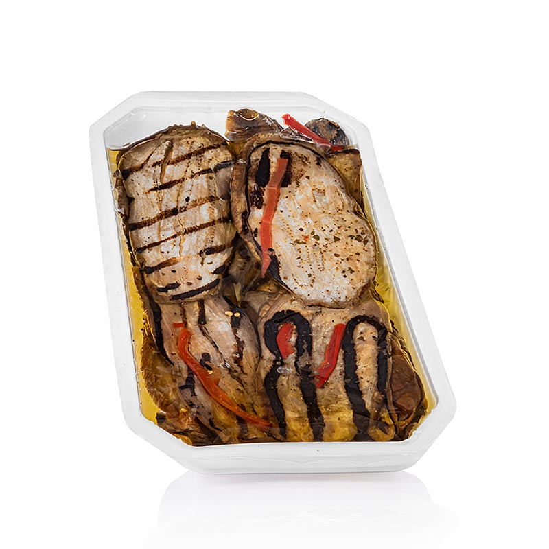 Ingemaakte aubergines, gegrild, in zonnebloemolie, 1 kg