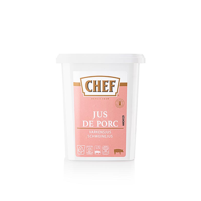 CHEF Varkensjus, poeder (voor ca. 10 l), 600 g