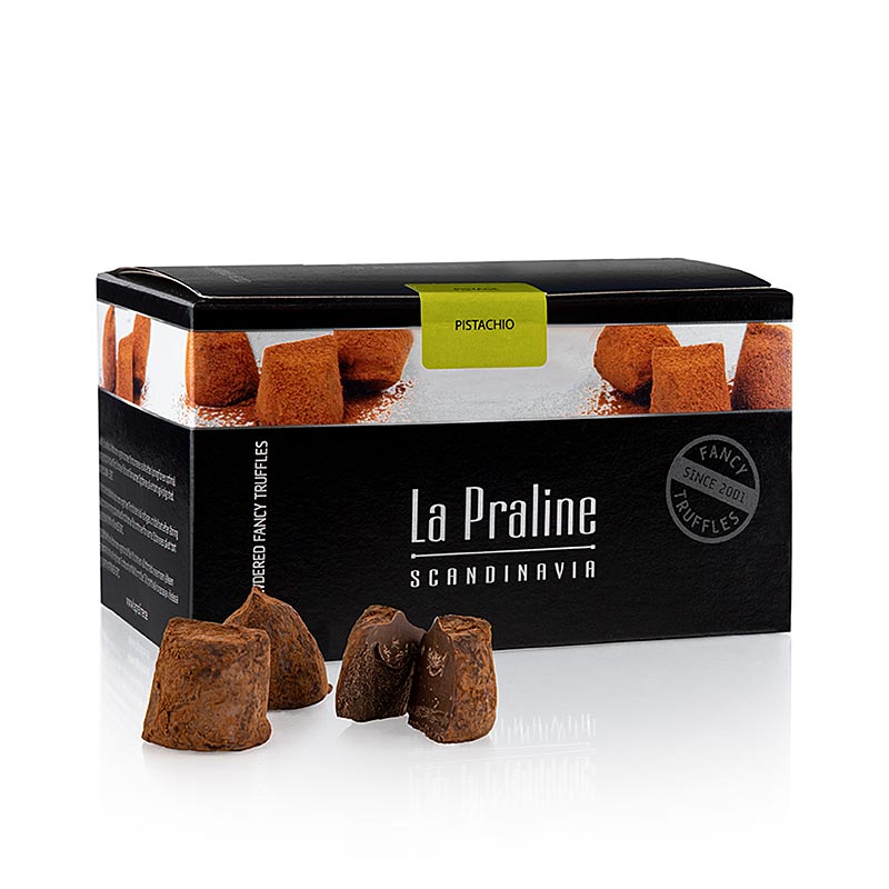 La Praline Fancy Truffles, chocoladetruffels met pistache, Zweden, 200 g