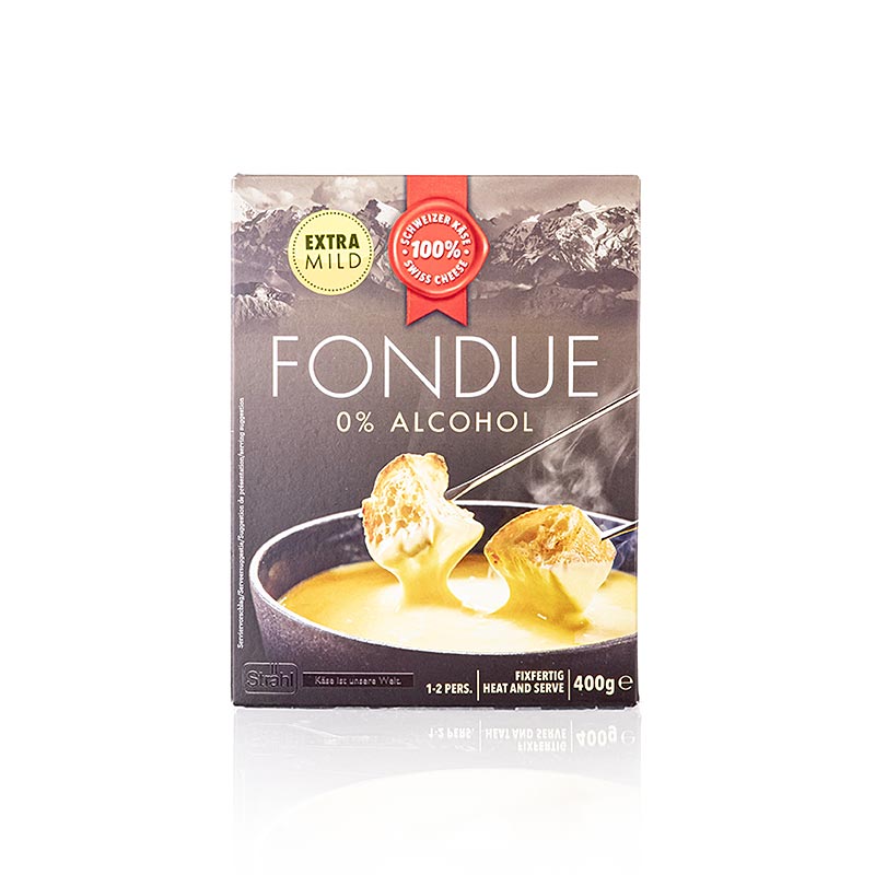 Fondue 0% Alcohol extra mild, kaasfonduesaus, alcoholvrij, 400 g