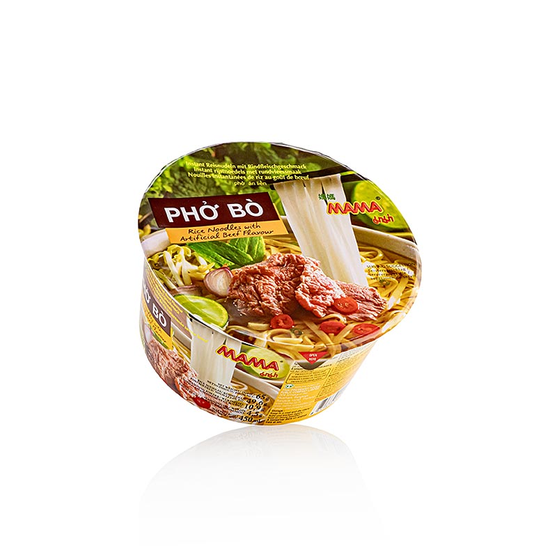 Pho Bo, instant rijstnoedels met rundvleessmaak, Mama, 130 g