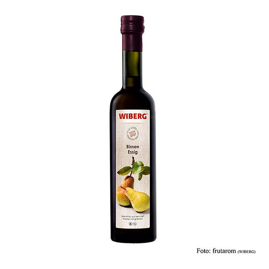 Vinaigre de poire Wiberg, à base de jus de poires de miel fraîches, acidité 5%, bouteille de 500 ml - vinaigre naturel à base de poires de miel pour usage culinaire