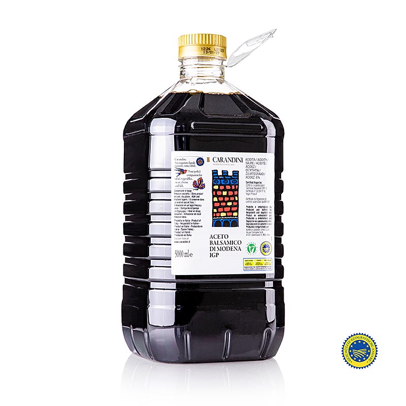Carandini  Aceto Balsamico Modena BGA, 6 maanden, "Classico" (kleurrijk kasteel, vroeger Ducale), 5 l
