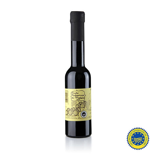 Fondo Montebello - Aceto Balsamico di Modena BGA, AS 25, 250 ml is een heerlijke en authentieke balsamico azijn uit Modena, Italië, met een rijke en complexe smaak