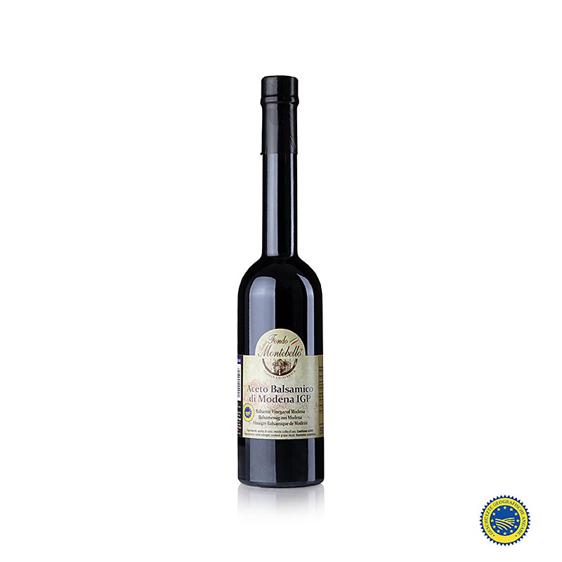 Fondo Montebello - Aceto Balsamico di Modena BGA, AS 50, 500 ml - Een fles van 500 ml van de heerlijke en authentieke Aceto Balsamico di Modena BGA, AS 50, geproduceerd door Fondo Montebello