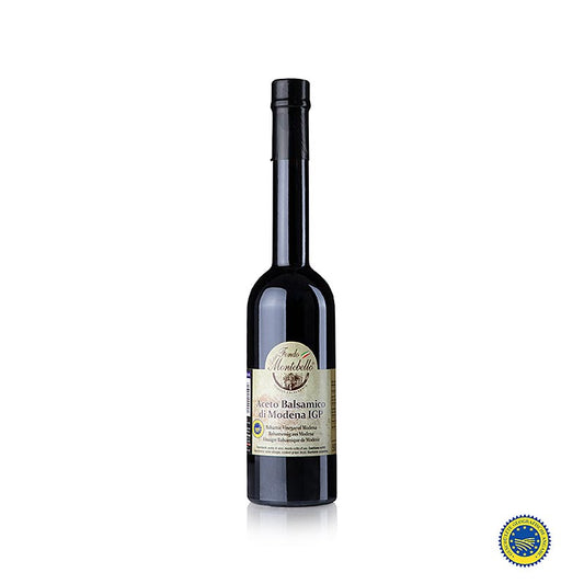 Fondo Montebello - Aceto Balsamico di Modena BGA, AS 50, 500 ml - Een fles van 500 ml van de heerlijke en authentieke Aceto Balsamico di Modena BGA, AS 50, geproduceerd door Fondo Montebello