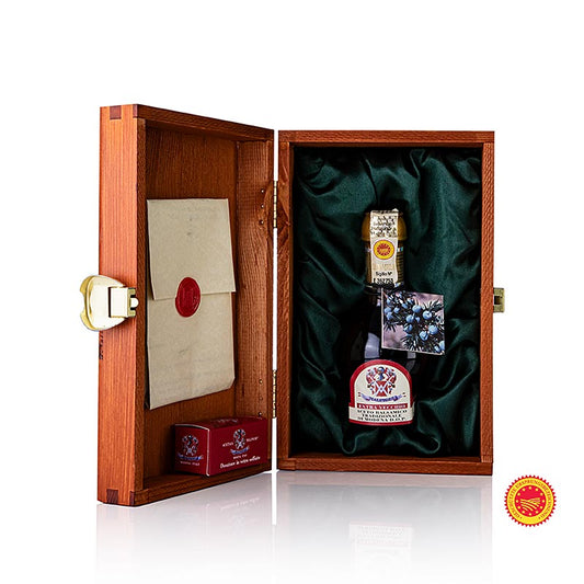 Aceto Balsamico Tradizionale di Modena DOP/g.U., Riserva Ginepro, 80 jaar, Malpighi, 100 ml