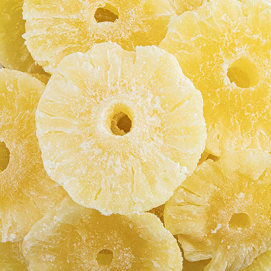 Ananasringen, gedroogd, gesuikerd, gezwaveld, 1 kg