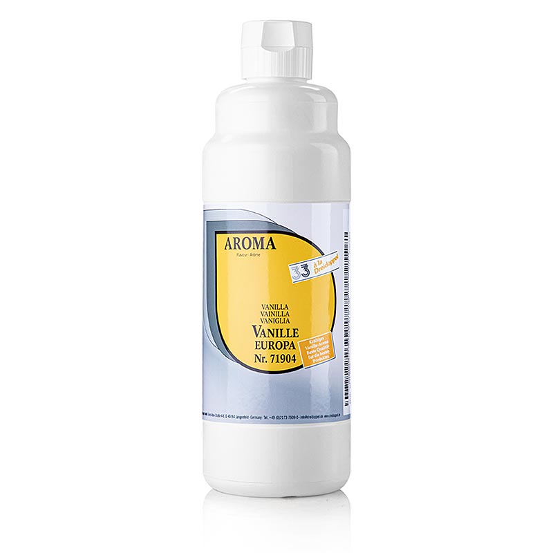 Vloeibare Vanillearoma Europa Dreidoppel nr719, 1 liter fles, perfect voor bakken en koken