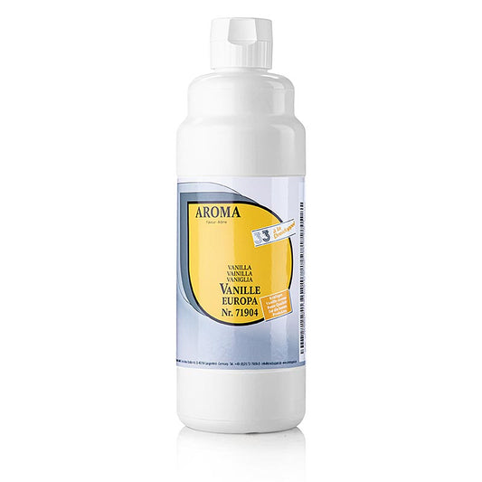 Vloeibare Vanillearoma Europa Dreidoppel nr719, 1 liter fles, perfect voor bakken en koken