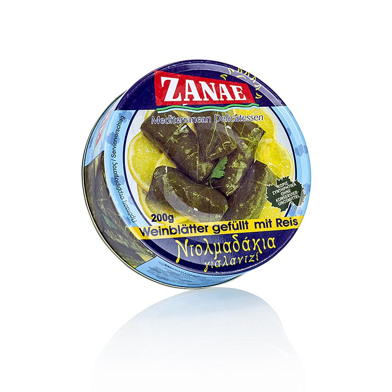 Wijnbladeren met rijstvulling, 200 g, ca 6 st - Een heerlijk mediterraans gerecht van gevulde wijnbladeren met smaakvolle rijstvulling