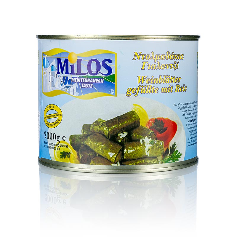 Wijnbladeren met rijstvulling, 2 kg, ca 60 stuks - heerlijke en authentieke Griekse mezze