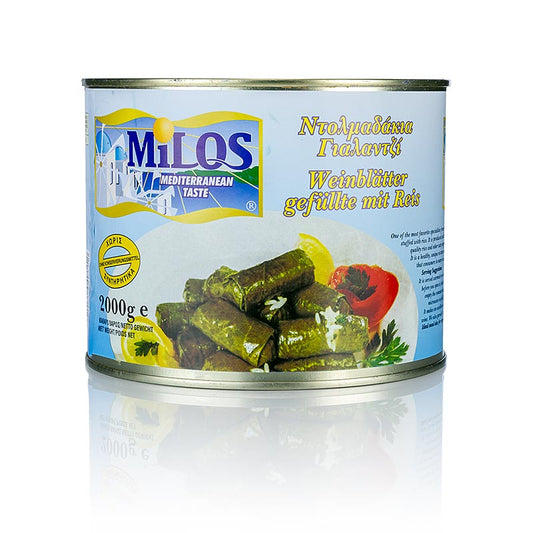 Wijnbladeren met rijstvulling, 2 kg, ca 60 stuks - heerlijke en authentieke Griekse mezze