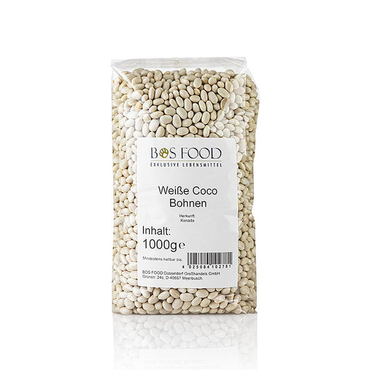 Coco-bonen, wit en zeer klein, gedroogd, 1 kg