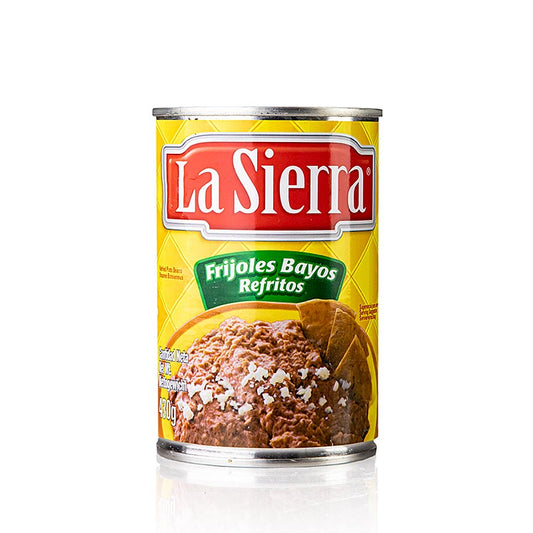 Refried beans, bruine bonenpuree/bonenpasta, gekruid, 430 g