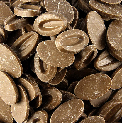 Valrhona Equatoriale Lactée, volle melk couverture, callets, 35% cacao, 3 kg