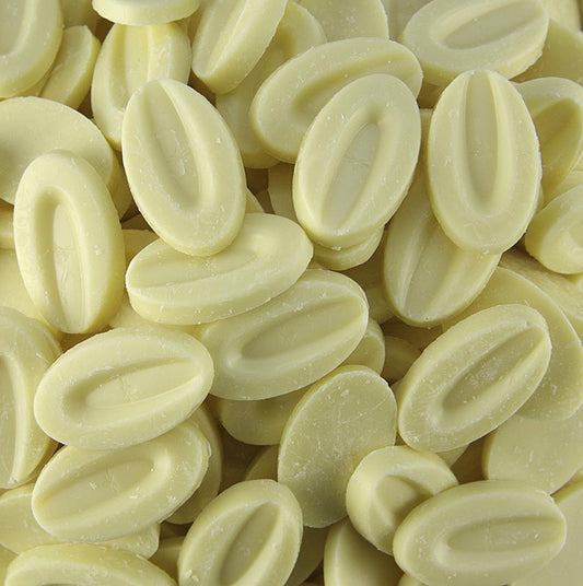 Valrhona Ivoire, witte couverture, callets, 35% cacaoboter, 3 kg
