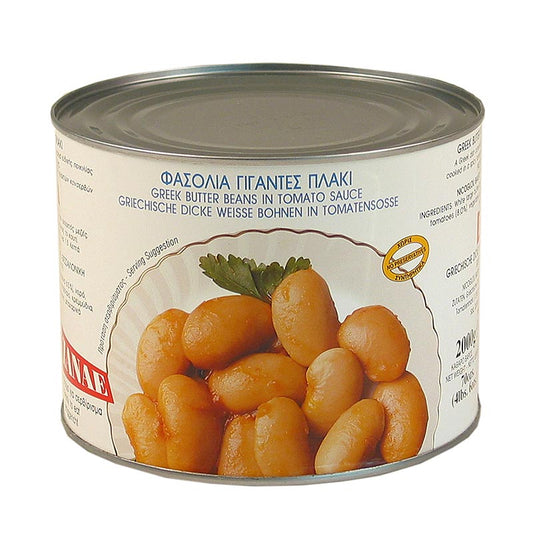 Reuzenbonen in tomatensaus van Palirria uit Griekenland, verpakt in 2 kg