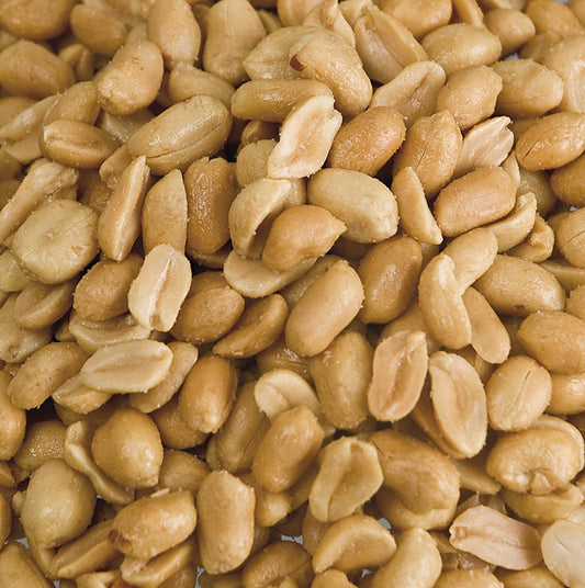 Foto van 1 kg gezouten, geroosterde Pinda's, een heerlijke en knapperige snack