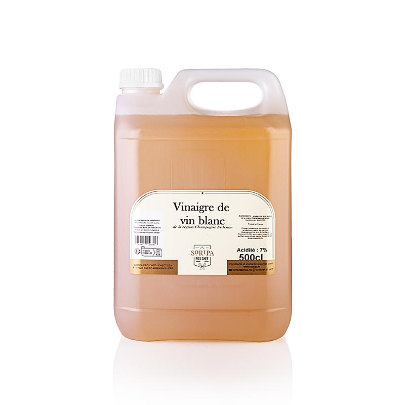 Vinaigre de Reims, azijn uit de Champagne-Ardennen, 7% zuur, Soripa, 5 l