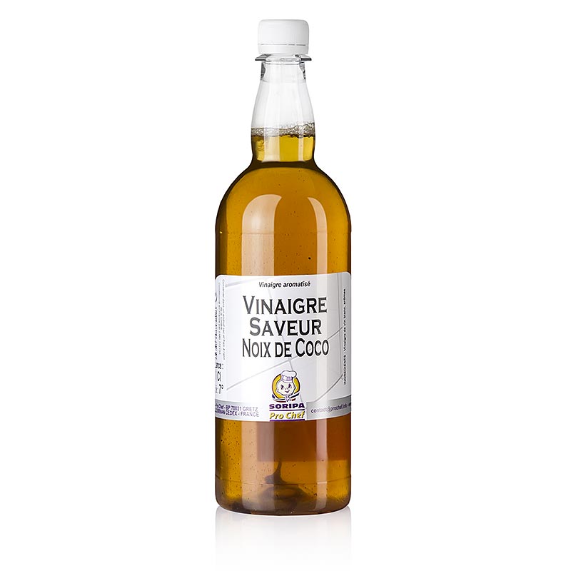 Kokosazijn, Soripa, 1 liter fles - natuurlijke en biologische azijn gemaakt van kokosnoot, perfect voor koken en saladedressings