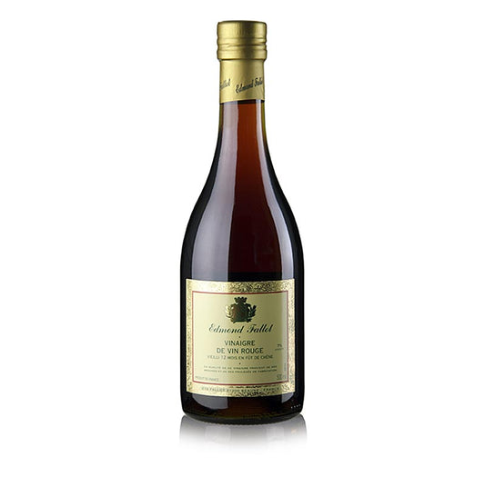 500 ml fles Oude rode wijnazijn van het merk Fallot, perfect voor het verfijnen van salades en dressings