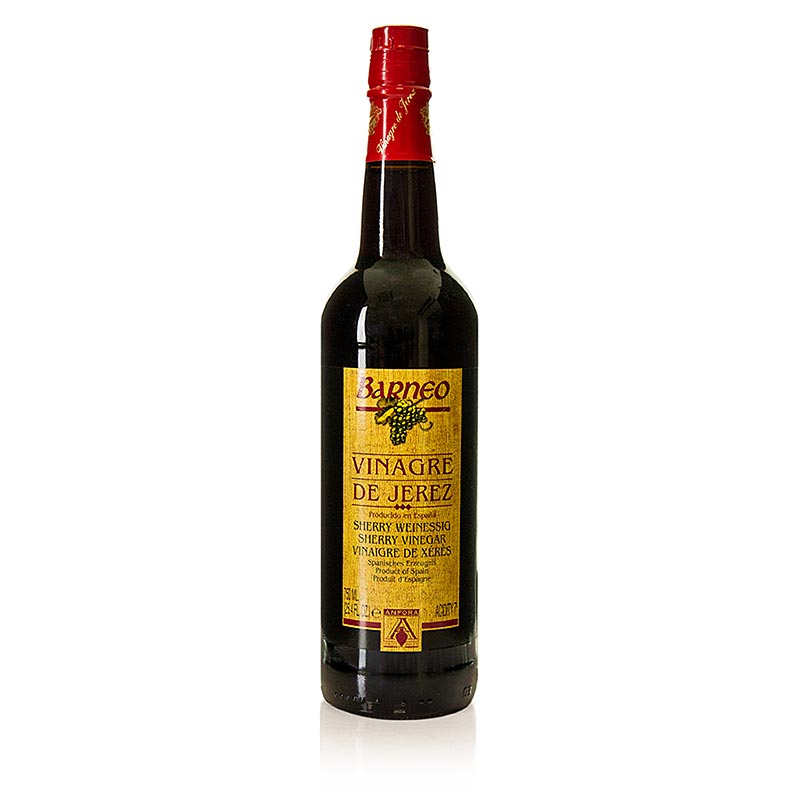 750 ml fles Barneo jonge sherryazijn met 7% zuur, perfect voor culinaire bereidingen